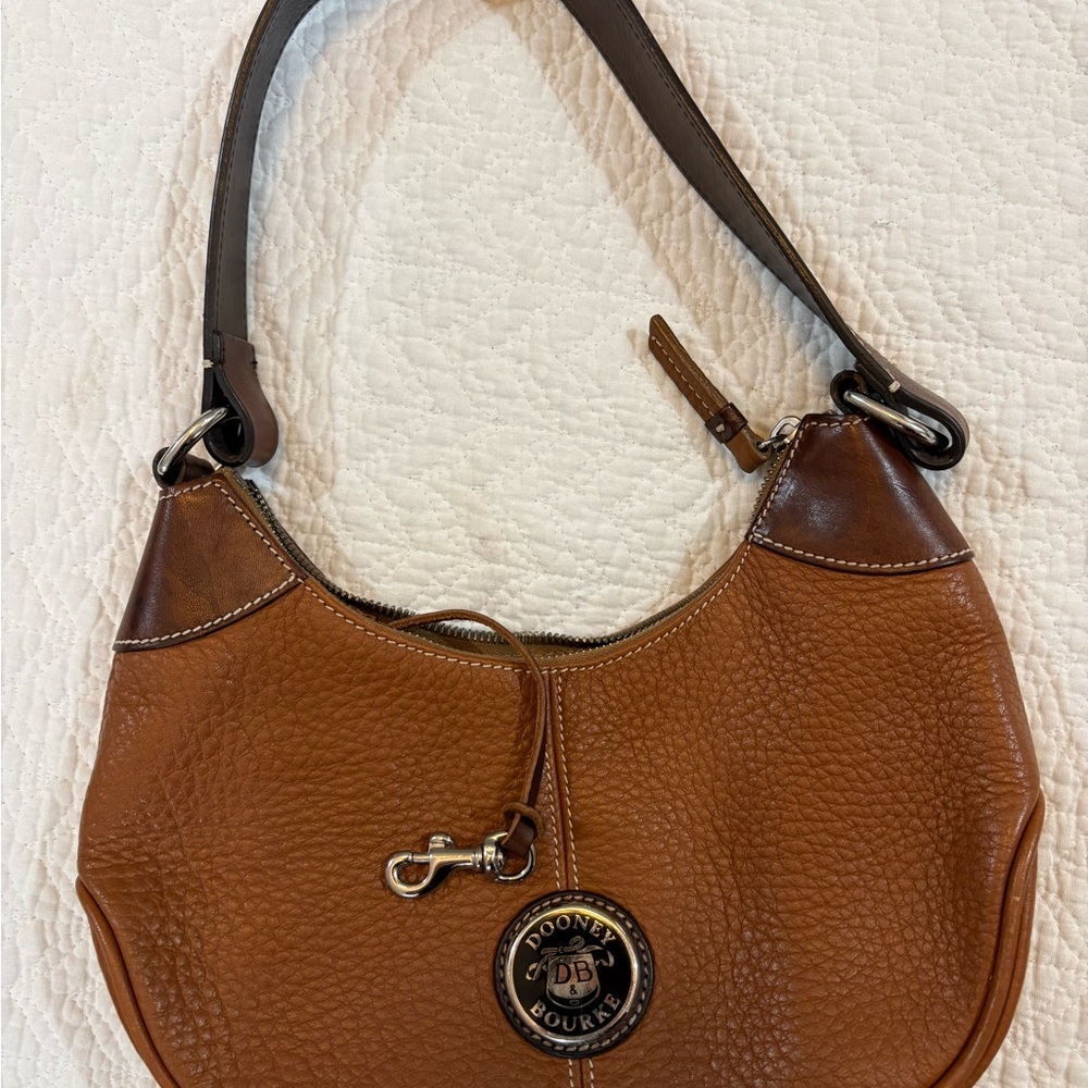 Dooney & Bourke Tan Leather Shoulder Bag